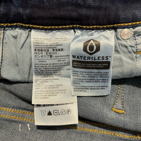 LEVI’S 721 Sz 32 Skinny High Rise Dark Wash Jeans New with Tags - Picture 9 of 10